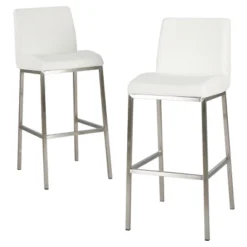 30" Vasos Bonded Leather Barstool Set 2ct - Christopher Knight Home -Home Furn Store GUEST 8e33dab8 471c 4dbc 87e7 e90d14d45927