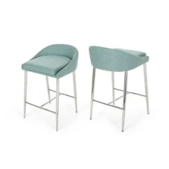 Set Of 2 Bandini Modern Upholstered Counter Height Barstools - Christopher Knight Home -Home Furn Store GUEST 8e374562 fa27 46fd b21e e7c598458fdb