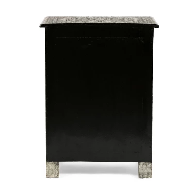 Deschutes Handcrafted Boho 3 Drawer Nightstand Silver - Christopher Knight Home Deschutes Handcrafted Boho 3 Drawer Nightstand Silver - Christopher Knight Home -Home Furn Store GUEST 8eed8f2a 5398 4a62 9cf7 336a6b8dba0d