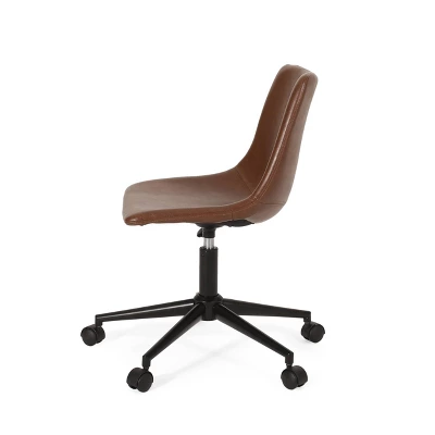 Jarvi Contemporary Upholstered Swivel Office Chair with Rolling Casters - Christopher Knight Home Jarvi Contemporary Upholstered Swivel Office Chair With Rolling Casters - Christopher Knight Home -Home Furn Store GUEST 8ef176c3 d3cb 4c56 937a 201e5b6d8e4e