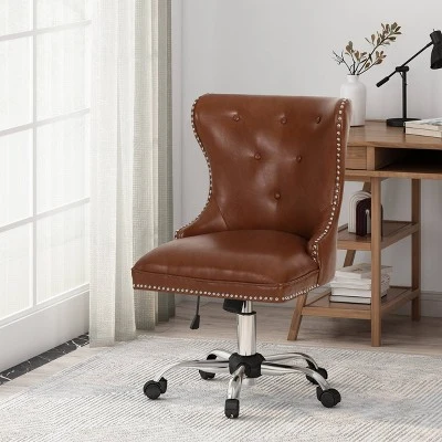 Bedell Contemporary Tufted Swivel Office Chair - Christopher Knight Home Bedell Contemporary Tufted Swivel Office Chair - Christopher Knight Home -Home Furn Store GUEST 8fe09a5a 35b5 4a20 ac8d b70f7ebd646d