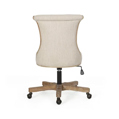Coulee Contemporary Fabric Upholstered Roll Back Swivel Office Chair - Christopher Knight Home Coulee Contemporary Fabric Upholstered Roll Back Swivel Office Chair - Christopher Knight Home -Home Furn Store GUEST 90732928 7ea6 47f6 b9d1 2d3592d8220c