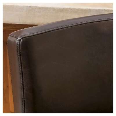 Set of 2 26" Portman Bonded Leather Counter Height Barstool Brown - Christopher Knight Home Set Of 2 26" Portman Bonded Leather Counter Height Barstool Brown - Christopher Knight Home -Home Furn Store GUEST 9119f6e2 1ff9 410b b5fd 7b7e3e14575d