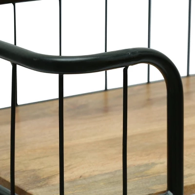 Colwill Modern Industrial Handcrafted Mango Wood Kitchen Cart with Wheels Natural/Black - Christopher Knight Home Colwill Modern Industrial Handcrafted Mango Wood Kitchen Cart With Wheels Natural/Black - Christopher Knight Home -Home Furn Store GUEST 915b02a8 b103 473e 830e a15110368ba0