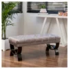 Scarlette Tufted Velvet Ottoman Bench - Gray - Christopher Knight Home 1 Scarlette Tufted Velvet Ottoman Bench - Gray - Christopher Knight Home -Home Furn Store GUEST 92010371 dc30 4966 a930 6959a454b23a