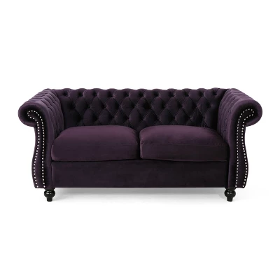 Somerville Traditional Chesterfield Loveseat - Christopher Knight Home Somerville Traditional Chesterfield Loveseat - Christopher Knight Home -Home Furn Store GUEST 93c9c78c 2b63 4867 ae1d 01e01e52906b