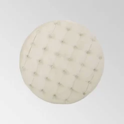 Orla Modern Glam Round Ottoman - Christopher Knight Home 4 Orla Modern Glam Round Ottoman - Christopher Knight Home -Home Furn Store GUEST 943e99c1 c1dd 48ca 9b63 b158653e9325