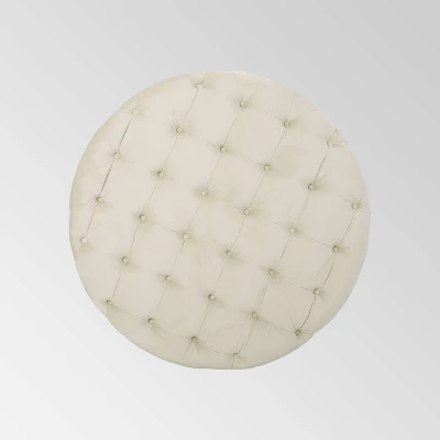 Orla Modern Glam Round Ottoman - Christopher Knight Home Orla Modern Glam Round Ottoman - Christopher Knight Home -Home Furn Store GUEST 943e99c1 c1dd 48ca 9b63 b158653e9325