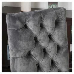 Set Of 2 Saltillo New Velvet Dining Chair Charcoal - Christopher Knight Home -Home Furn Store GUEST 94989472 c92b 4331 a4e1 95eb77e3c670