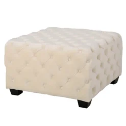 Piper Tufted Square Ottoman Bench - Christopher Knight Home -Home Furn Store GUEST 94dfda1d bb05 4426 be00 cd0cfdc6405e