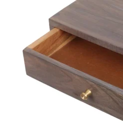 Bucyrus Rustic Glam Handcrafted Acacia Wood C Shaped Side Table Dark Brown/Gold - Christopher Knight Home -Home Furn Store GUEST 94f67cae ae72 48de 880f 4aaac1e0e5a8