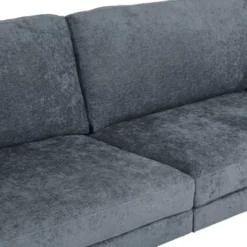 Malverne Contemporary 3 Seater Fabric Sofa With Accent Pillows Charcoal/Dark Brown - Christopher Knight Home -Home Furn Store GUEST 95b90bbb 3fca 4121 bd3d 3e56bb5ad92e