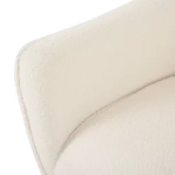 Alphonse Contemporary Boucle Fabric Arm Chair Ivory/Matte Black - Christopher Knight Home 5 Alphonse Contemporary Boucle Fabric Arm Chair Ivory/Matte Black - Christopher Knight Home -Home Furn Store GUEST 966347e2 6d96 49a1 999f 009dcafc67d5