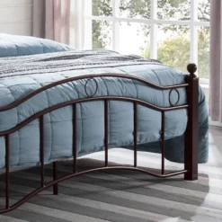 Queen Bouvardia Modern Contemporary Iron Bed - Christopher Knight Home 4 Queen Bouvardia Modern Contemporary Iron Bed - Christopher Knight Home -Home Furn Store GUEST 96b157ad 10a2 46c6 a61d 346326bfa053