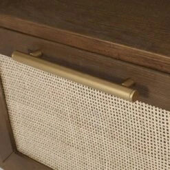 Boyes Contemporary End Table With Hutch Walnut/Natural/Antique Gold - Christopher Knight Home -Home Furn Store GUEST 96f3225a 59de 477d bf0e 7baa804ae467