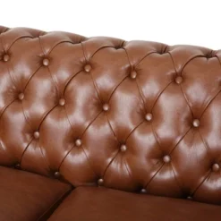 Silverdale Traditional Chesterfield Loveseat Cognac Brown/Dark Brown - Christopher Knight Home 5 Silverdale Traditional Chesterfield Loveseat Cognac Brown/Dark Brown - Christopher Knight Home -Home Furn Store GUEST 9742b393 85d0 4ca6 be1a f023079f2384