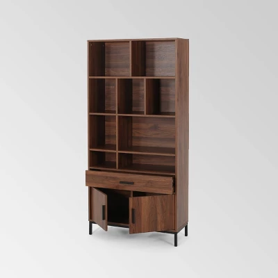 67.25" Gallatin Contemporary Cube Unit Bookcase Walnut - Christopher Knight Home 67.25" Gallatin Contemporary Cube Unit Bookcase Walnut - Christopher Knight Home -Home Furn Store GUEST 97f2ee7f d8e4 4d90 b758 85e85d63add7