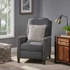Cecelia Traditional Press-Back Recliner Dark Gray - Christopher Knight Home 6 Cecelia Traditional Press-Back Recliner Dark Gray - Christopher Knight Home -Home Furn Store GUEST 97f773f6 dd99 45af b179 7def89916030