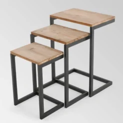 Tohono Nesting Tables Antique Firwood (Set Of 3) - Christopher Knight Home -Home Furn Store GUEST 981dd075 5ad0 4d30 bc80 20b0c6b0ca42