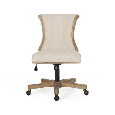 Coulee Contemporary Fabric Upholstered Roll Back Swivel Office Chair - Christopher Knight Home Coulee Contemporary Fabric Upholstered Roll Back Swivel Office Chair - Christopher Knight Home -Home Furn Store GUEST 995ee28a 5993 4380 acdb 6bd573cedc25