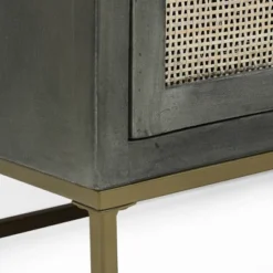 Wolfe Handcrafted Boho Mango Wood 3 Drawer Cabinet Gray/Natural - Christopher Knight Home -Home Furn Store GUEST 99cd40ba 152d 4a48 a3d4 529b8d81add7