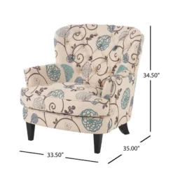 Tafton Floral Club Accent Chair - Christopher Knight Home 5 Tafton Floral Club Accent Chair - Christopher Knight Home -Home Furn Store GUEST 99d692d7 d81e 4913 a670 c22ab41df305