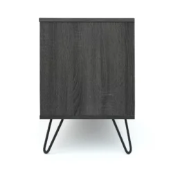Isadora 71" Mid Century TV Stand For TVs Up To 74" Sonoma Gray/Black - Christopher Knight Home -Home Furn Store GUEST 9ae67986 370c 4083 88b3 50fba6c6076a