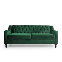 Knouff Modern Glam Tufted Velvet 3 Seater Sofa - Christopher Knight Home -Home Furn Store GUEST 9afeff1e c046 43d2 a1d4 374a105b09b3
