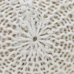 Morven Handmade Boho Fabric Pouf Cream - Christopher Knight Home -Home Furn Store GUEST 9bd61953 3979 4c28 86f3 94b2a4f5b55b
