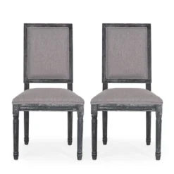 2pk Regina French Country Wood Upholstered Dining Chairs - Christopher Knight Home -Home Furn Store GUEST 9ca68043 84c6 4e36 8d20 107a7e9c634b