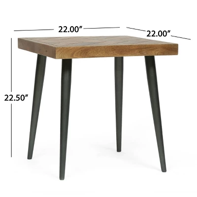Villard Boho Handcrafted Mango Wood Parquet Side Table Natural Honey/Gray - Christopher Knight Home Villard Boho Handcrafted Mango Wood Parquet Side Table Natural Honey/Gray - Christopher Knight Home -Home Furn Store GUEST 9d2dc9fd e0ed 489b a47a 928e649d00ad