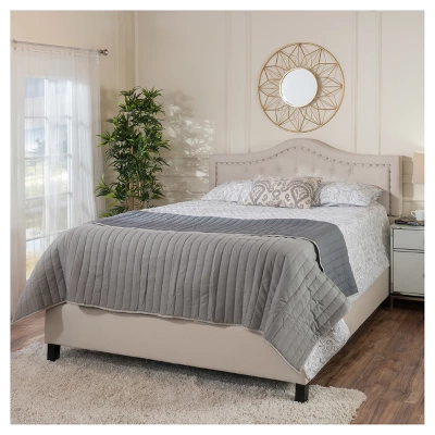 Queen Dante Upholstered Traditional Bed Frame - Christopher Knight Home Queen Dante Upholstered Traditional Bed Frame - Christopher Knight Home -Home Furn Store GUEST 9f1d0efa 9f04 4a97 a467 4b5eba326531