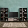 3pc Houlihan Mid-Century Entertainment Center Set Sonoma Gray Oak - Christopher Knight Home -Home Furn Store GUEST 9f98a01b b2dd 4e22 95c5 ad3df582aa9b