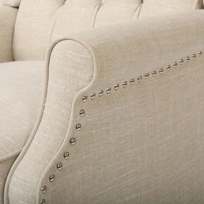 Set of 2 Walter Contemporary Tufted Fabric Press-Back Recliners Beige - Christopher Knight Home Set Of 2 Walter Contemporary Tufted Fabric Press-Back Recliners Beige - Christopher Knight Home -Home Furn Store GUEST a0c564a6 b836 472e 8dc9 642c0829753e