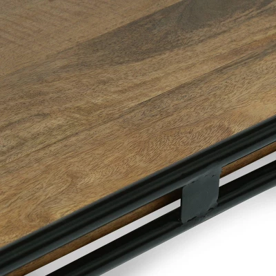 Colwill Modern Industrial Handcrafted Mango Wood Kitchen Cart with Wheels Natural/Black - Christopher Knight Home Colwill Modern Industrial Handcrafted Mango Wood Kitchen Cart With Wheels Natural/Black - Christopher Knight Home -Home Furn Store GUEST a209b609 8e04 47dd b239 da6047effb25