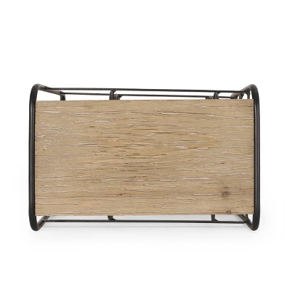 Rauser Modern Industrial 6 Bottle Tabletop Wine Rack Natural/Black - Christopher Knight Home Rauser Modern Industrial 6 Bottle Tabletop Wine Rack Natural/Black - Christopher Knight Home -Home Furn Store GUEST a23ad354 aa3c 431b 84ef c8649b269c3e