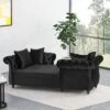 Houck Modern Glam Tufted Velvet Tete-A-Tete Chaise Lounge With Accent Pillows - Christopher Knight Home -Home Furn Store GUEST a3885e34 9eb3 47bb 8210 36d6c8aa3a19
