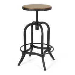2pc Farmdale Industrial Firwood Adjustable Height Swivel Counter Height Barstools Antique Natural/Pewter - Christopher Knight Home -Home Furn Store GUEST a3ad2250 e107 46f8 b155 fb14e222957c