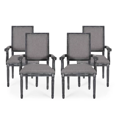 Set of 4 Maria French Country Wood Upholstered Dining Chairs - Christopher Knight Home Set Of 4 Maria French Country Wood Upholstered Dining Chairs - Christopher Knight Home -Home Furn Store GUEST a4f74a13 8a7d 41ca a1a9 aa431ce0f7b3