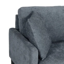 Malverne Contemporary 3 Seater Fabric Sofa With Accent Pillows Charcoal/Dark Brown - Christopher Knight Home -Home Furn Store GUEST a6146a32 7bb1 45b6 b7a7 447112941458