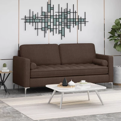 Portwall Contemporary Tufted Sofa Brown - Christopher Knight Home Portwall Contemporary Tufted Sofa Brown - Christopher Knight Home -Home Furn Store GUEST a71d04f2 d8b8 4e9f 9897 57ec2125f1bd