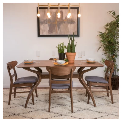 5pc 60" Idalia Mid-Century Modern Dining Set - Christopher Knight Home 5pc 60" Idalia Mid-Century Modern Dining Set - Christopher Knight Home -Home Furn Store GUEST a77e1506 7e36 4236 96a3 2661694a52df