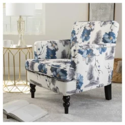 Boaz Upholstered Club Chair - Floral Print - Christopher Knight Home -Home Furn Store GUEST a7b15c03 4271 4b00 afda 607674e413c4