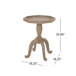 Catawissa French Country Accent Table With Octagonal Top Natural - Christopher Knight Home -Home Furn Store GUEST a858775e 1bc5 4ba9 b780 77e59200dec9
