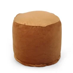Gwinnett Modern Velveteen Cylinder Pouf - Christopher Knight Home -Home Furn Store GUEST a85c3522 e38c 4b5b 8b6b 1f4188212c41