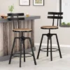 Set Of 2 Jutte Modern Industrial Firwood Adjustable Height Swivel Barstools Antique/Black Brushed Silver - Christopher Knight Home 1 Set Of 2 Jutte Modern Industrial Firwood Adjustable Height Swivel Barstools Antique/Black Brushed Silver - Christopher Knight Home -Home Furn Store GUEST a92c3f19 5363 4116 a0ae da31d08e66fd