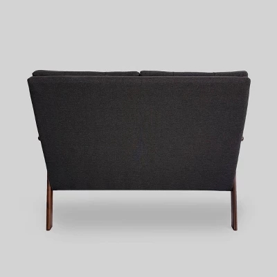 Duluth Mid Century Tufted Loveseat Black - Christopher Knight Home Duluth Mid Century Tufted Loveseat Black - Christopher Knight Home -Home Furn Store GUEST a9cea25d 3bd8 4197 9fd3 6e56b6551b2c