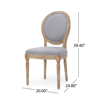 Set of 4 Phinnaeus French Country Fabric Dining Chairs Light Gray/Natural - Christopher Knight Home Set Of 4 Phinnaeus French Country Fabric Dining Chairs Light Gray/Natural - Christopher Knight Home -Home Furn Store GUEST a9fdd75a 6a98 4df1 a331 3a3dba5d2374