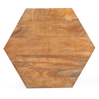 Cowger Rustic Glam Handcrafted Mango Wood Side Table Walnut/Polished Nickel - Christopher Knight Home Cowger Rustic Glam Handcrafted Mango Wood Side Table Walnut/Polished Nickel - Christopher Knight Home -Home Furn Store GUEST ab656e65 6c0d 4fbf 9d3b e35871e77599