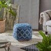 Blessberg Boho Moroccan Inspired Pouf Blue - Christopher Knight Home -Home Furn Store GUEST ae64c226 eb1d 49d5 82da ae6618016d8b